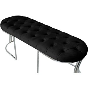Viego Silver Bench Puf