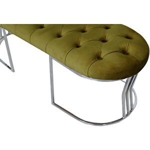 Viego Silver Bench Puf