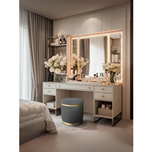 Zerafet Gold Luxery Puf Antrasit