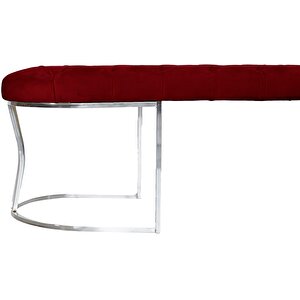 Viego Silver Bench Puf