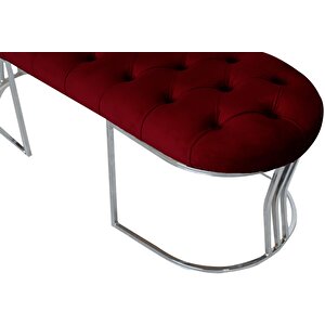 Viego Silver Bench Puf