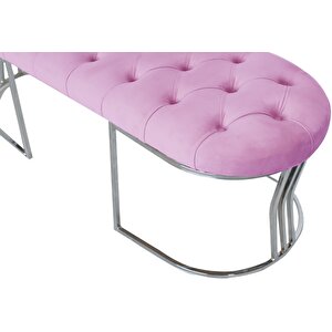 Viego Silver Bench Puf