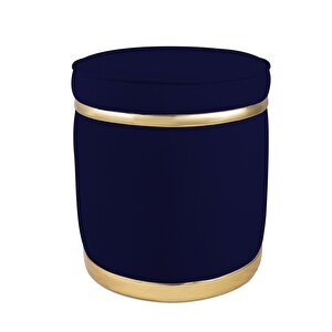 Zerafet Gold Luxery Puf Mavi