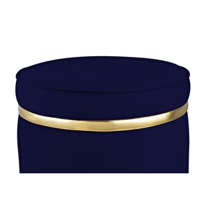 Zerafet Gold Luxery Puf Mavi