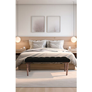 Gazzini Classic Torna Bench Puf Siyah