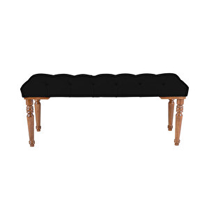 Gazzini Classic Torna Bench Puf Siyah