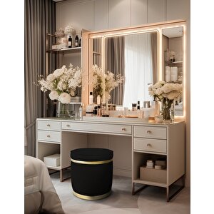 Zerafet Gold Luxery Puf Siyah