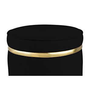 Zerafet Gold Luxery Puf Siyah