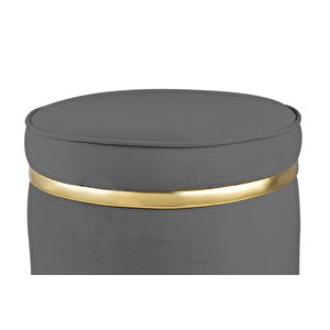 Zerafet Gold Luxery Puf Gri