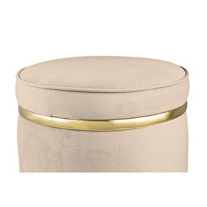 Zerafet Gold Luxery Puf Krem
