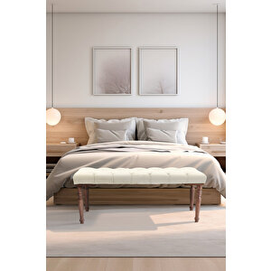 Gazzini Classic Torna Bench Puf Beyaz