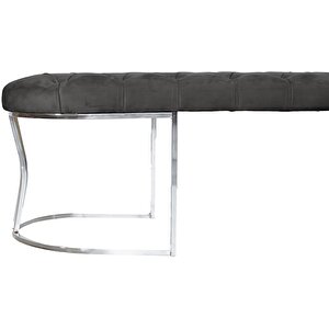 Viego Silver Bench Puf