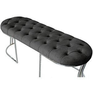 Viego Silver Bench Puf