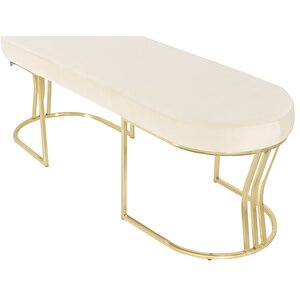 Viego Gold Smooth Bench Puf