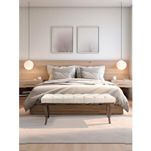 Gazzini Classic Lükens Bench Puf Krem