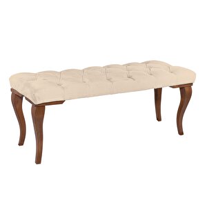 Gazzini Classic Lükens Bench Puf Krem