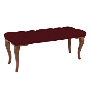 Gazzini Classic Lükens Bench Puf Bordo