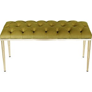 Bella Gold Bench Puf Hardal