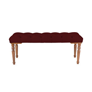 Gazzini Classic Torna Bench Puf Bordo