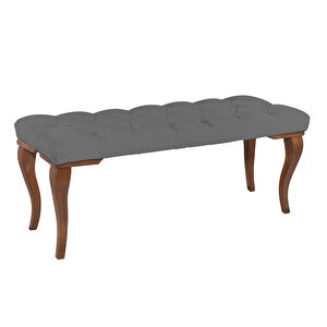 Gazzini Classic Lükens Bench Puf Gri
