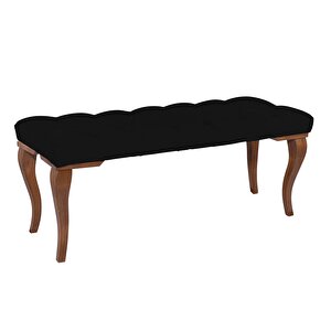 Gazzini Classic Lükens Bench Puf Siyah