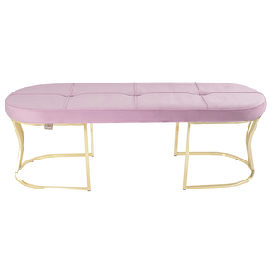 Viego Gold Exclusive Bench Puf Pembe