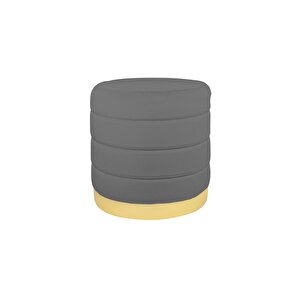 Lungo Roller Gold Luxery Puf Gri