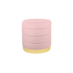 Lungo Roller Gold Luxery Puf Pembe