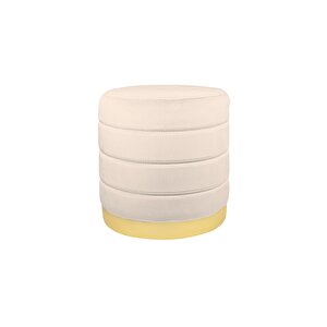 Lungo Roller Gold Luxery Puf Krem