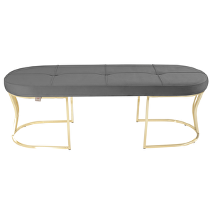 Viego Gold Exclusive Bench Puf Gri