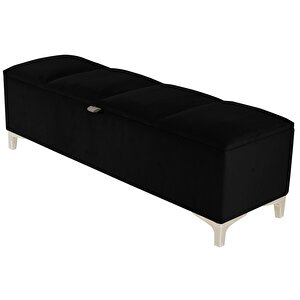Vetra V2 Sandıklı Bench Puf Siyah