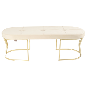 Viego Gold Exclusive Bench Puf Krem
