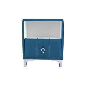 Singular Silver Komodin, Raflı Mavi