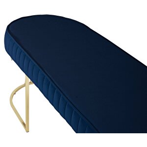 Viego Gold Striped Bench Puf
