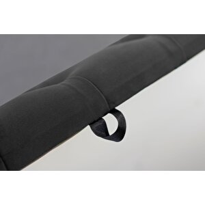 Vetra Sandıklı Bench Puf, Beyaz Antrasit