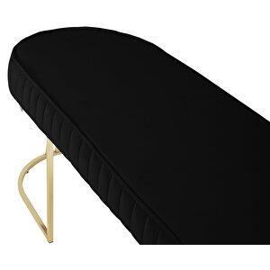 Viego Gold Striped Bench Puf