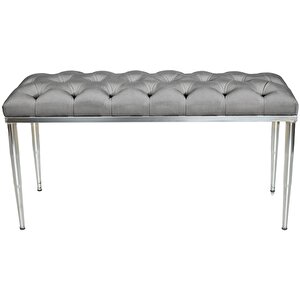 Bella Silver Bench Puf