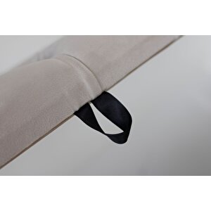 Vetra Sandıklı Bench Puf, Beyaz Krem