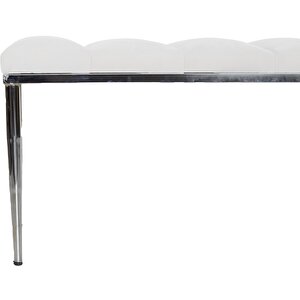 Vesta Silver Bench Puf