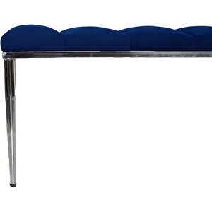 Vesta Silver Bench Puf