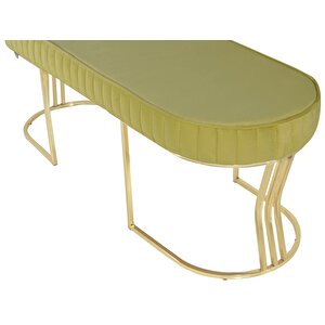 Viego Gold Striped Bench Puf