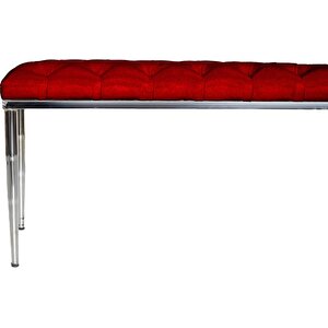 Bella Silver Bench Puf