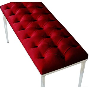 Bella Silver Bench Puf