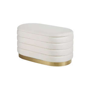 Lungo Long Line Gold Puf Krem