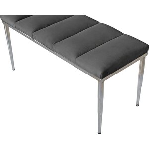 Vesta Silver Bench Puf