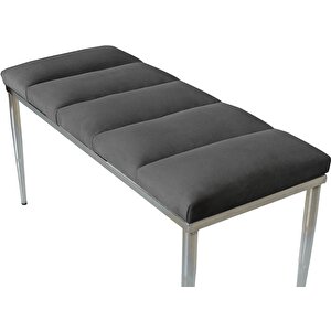 Vesta Silver Bench Puf
