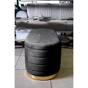 Lungo Long Line Gold Puf Antrasit