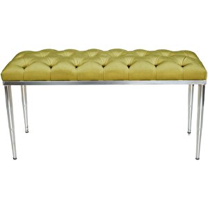 Bella Silver Bench Puf