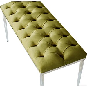 Bella Silver Bench Puf