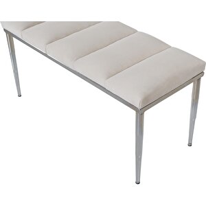 Vesta Silver Bench Puf